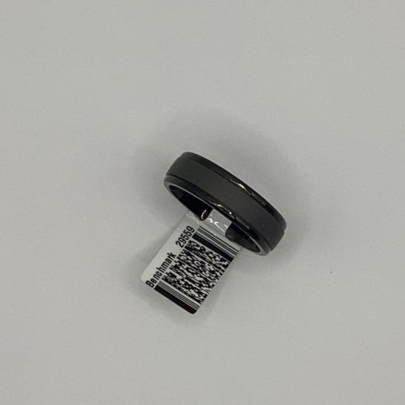 Sleek Black Band Ring